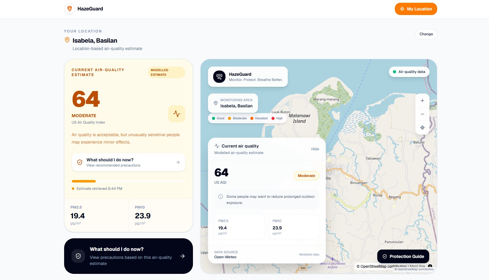 HazeGuard AI haze awareness platform