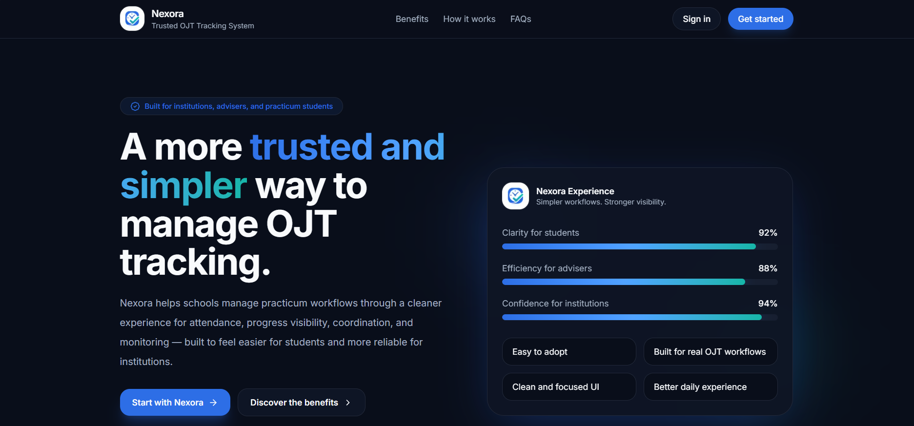 Nexora-OJT Tracking System